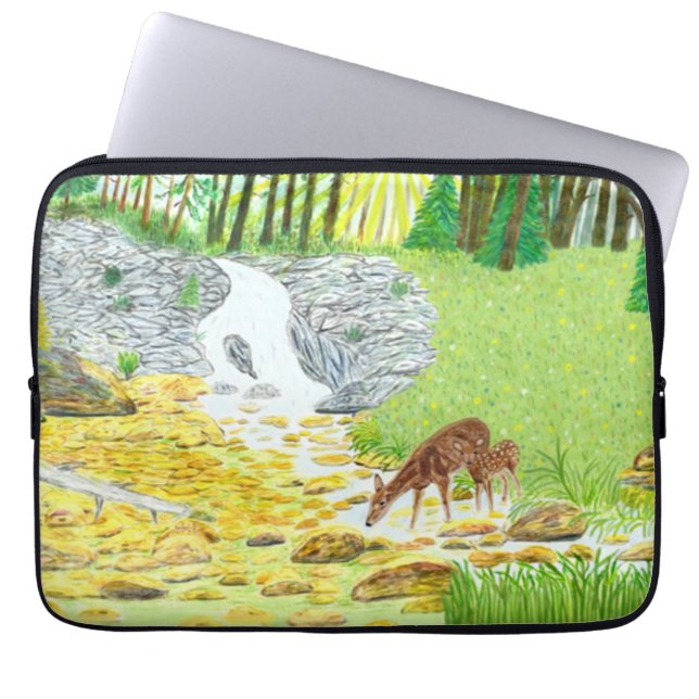 Doe and Fawn Laptopschutzhülle (Vorderseite)