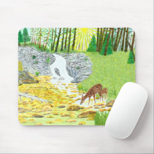 Doe and Fawn Mousepad