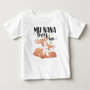 Doe and Fawn My Nana Lieben Baby T-shirt