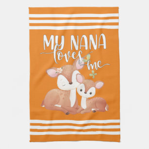 Doe and Fawn My Nana Lieben Geschirrtuch