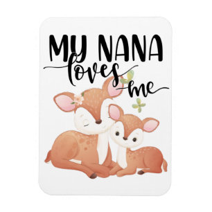 Doe and Fawn My Nana Lieben Magnet