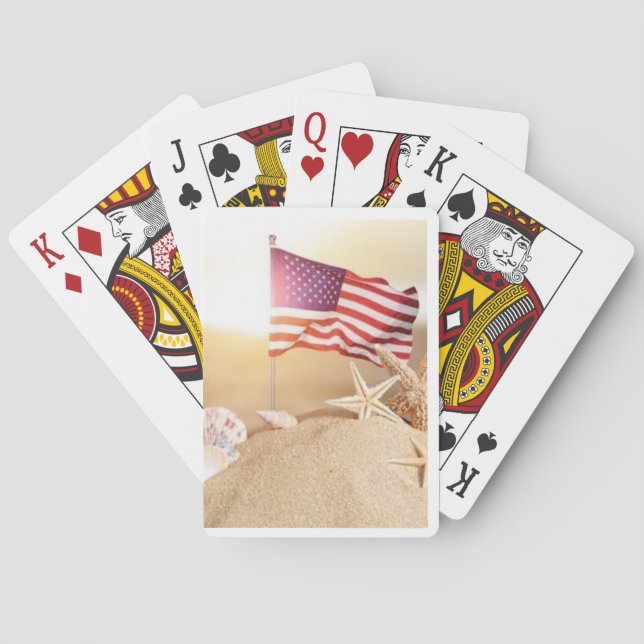 DOF - Sand Castle Flag Poker Cards Spielkarten (Rückseite)