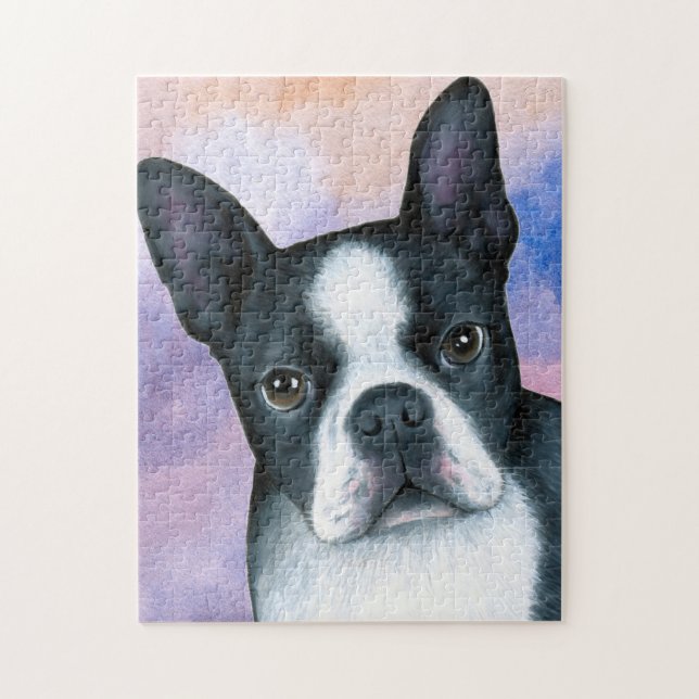dog 128 color Boston Terrier (Vertikal)
