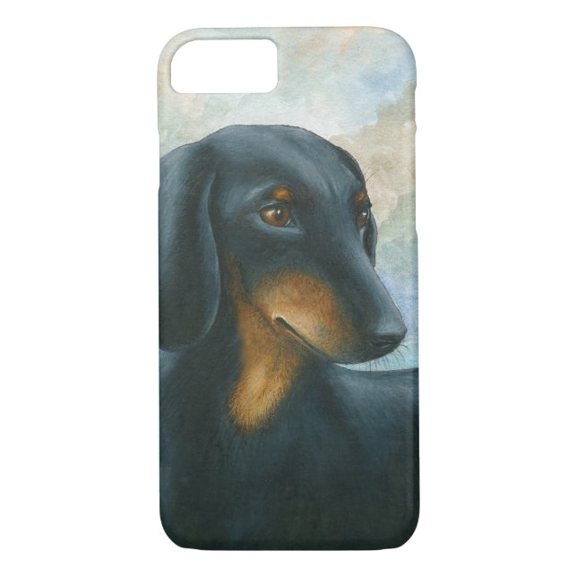 Dog 90 Dackel Case für iPhone 7 (Rückseite)