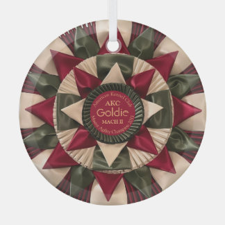 Dog Agility Custom MACH Ribbon Weihnachten Ornament Aus Glas