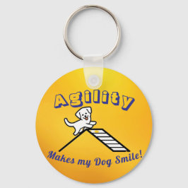 Dog Agility Themed Keychain Schlüsselanhänger