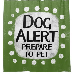 Dog Alert-Vorhang Duschvorhang