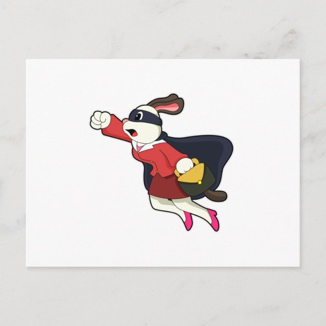 Dog als Generalsekretär Superhero Postkarte (Vorderseite)