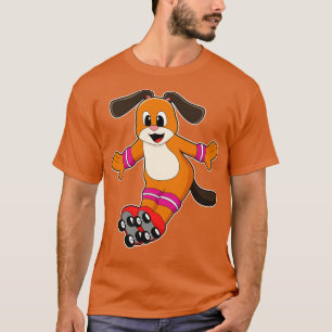 Dog als Skater mit Inline-Skaten T-Shirt