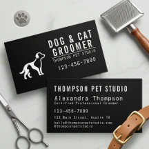 Dog And Cat Groomer Modern Bold Professional