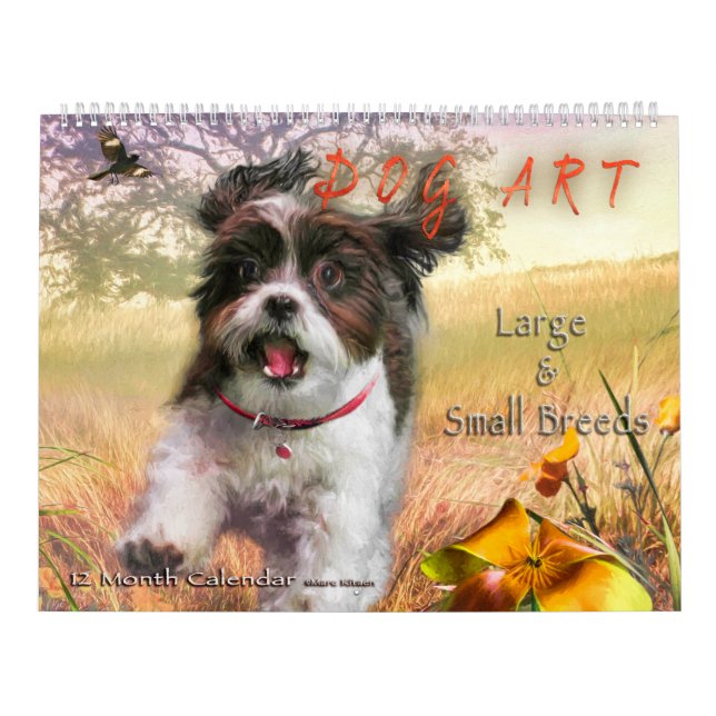 DOG ART CALENDAR #1 Large & Small Breeds Kalender (Titelbild)