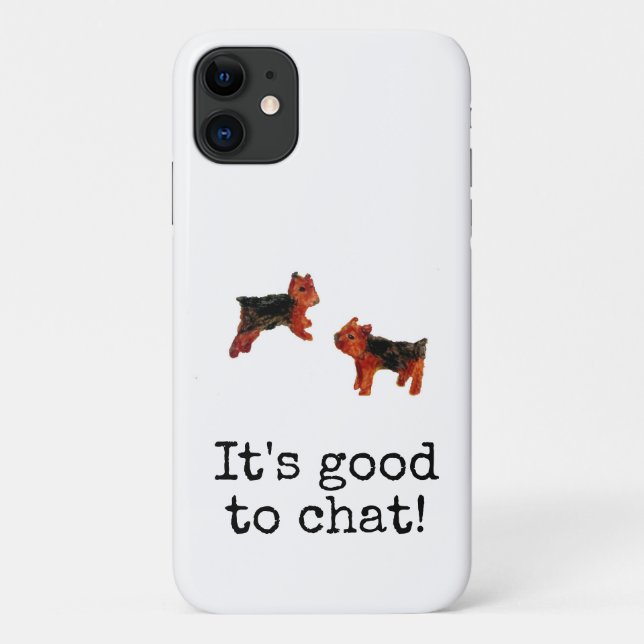 Dog Art Terriers Case-Mate iPhone Hülle (Rückseite)
