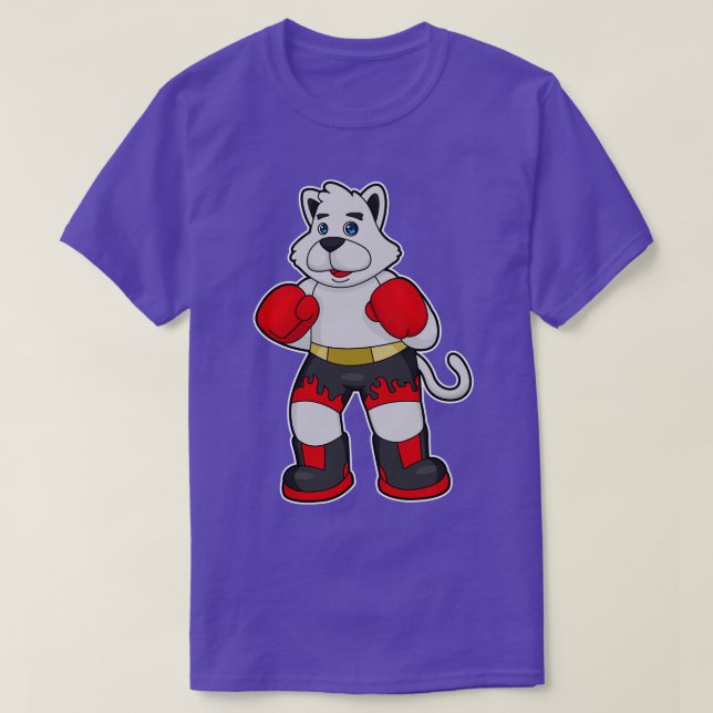 Dog as Boxer mit Boxhandschuhen 3 T-Shirt (Design vorne)