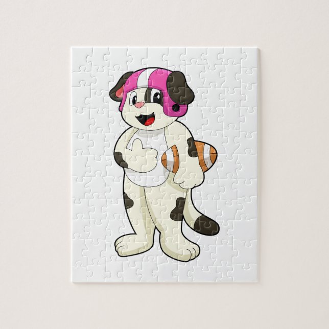 Dog at Football Sports (Vertikal)