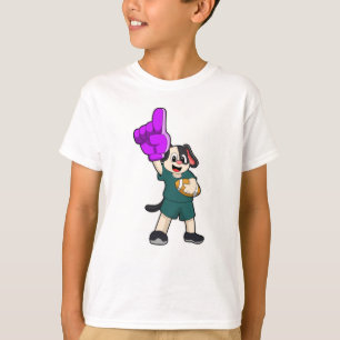Dog at Football Sports T-Shirt