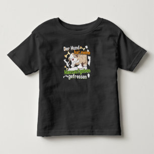 Dog Ate My Hausaufgaben - Deutsches Zitat lernen Kleinkind T-shirt