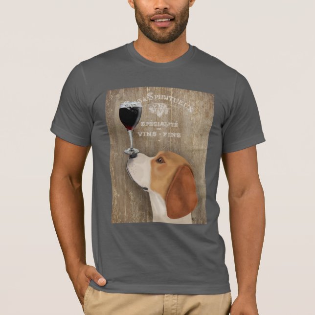 Dog Au Vin Beagle T-Shirt (Vorderseite)