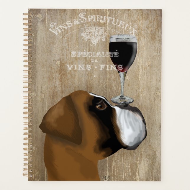Dog Au Vin Boxer Planer (Vorderseite)