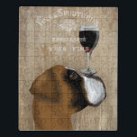 Dog Au Vin Boxer Puzzle<br><div class="desc">Hund Au Vin Boxer von Fabfunky. Ein Boxer mit Wein. | 190952D</div>