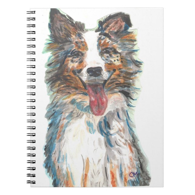 Dog-Australian Shepherd Notizblock (Vorderseite)