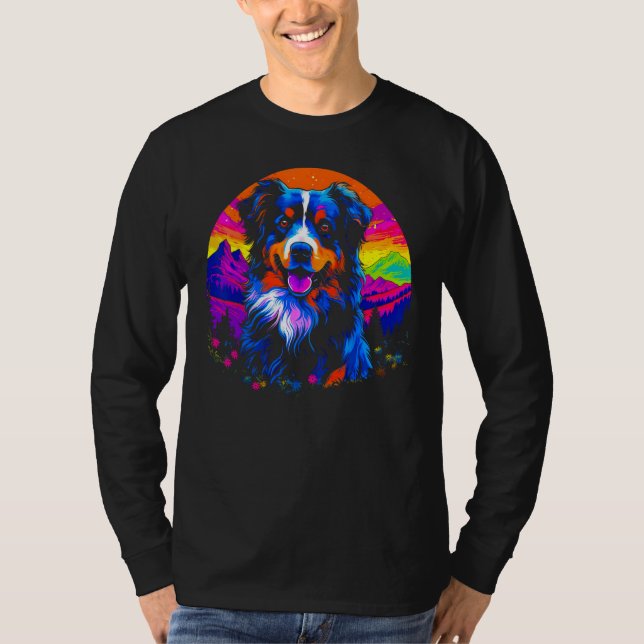 Dog Australian Shepherd Puppy T-Shirt (Vorderseite)