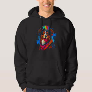 Dog Australian Shepherd Snowboard Hoodie