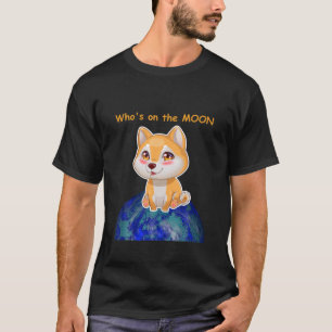Dog Baby Moon Dogecoin Funny Dog Meme Coin Crypto T-Shirt