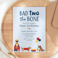 Dog Bad Two das Knochen 2. Geburtstag Party