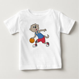 Dog Basketball-Spieler Basketball Baby T-shirt