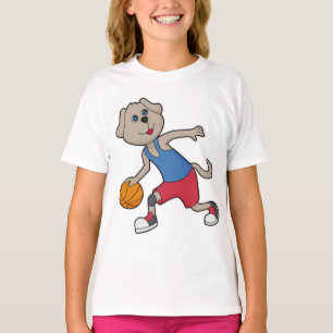 Dog Basketball-Spieler Basketball T-Shirt