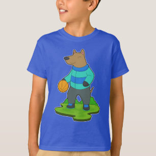Dog Basketball-Spieler Basketball T-Shirt