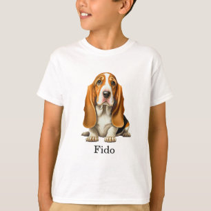Dog, Basset-Hound-Vorlage T-Shirt