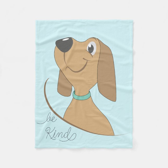 Dog-be Kind Fleece Blanket (Vorderseite)