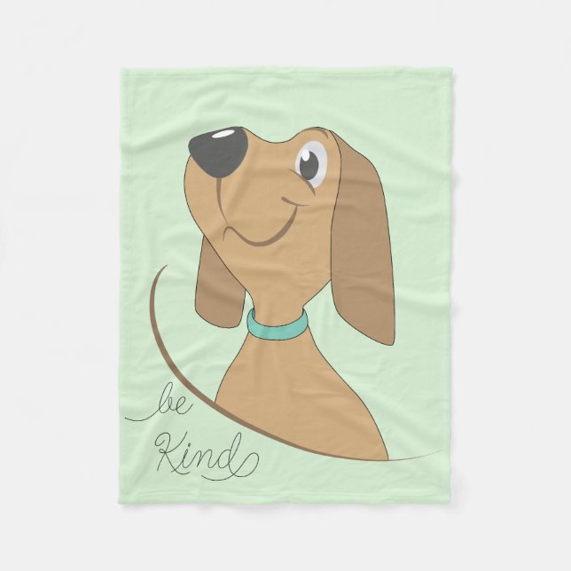 Dog-be Kind Fleece Blanket (Vorderseite)