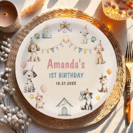 Dog Birthday Party Puppy Pawty Paper Plates Pappteller