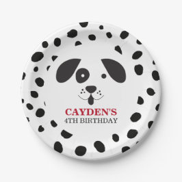 Dog Black Spot Dalmatiner Birthday Paper Teller