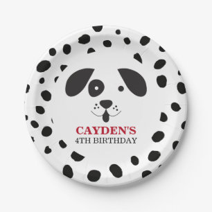 Dog Black Spot Dalmatiner Birthday Paper Teller
