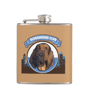 Dog Bloodhound Flachmann