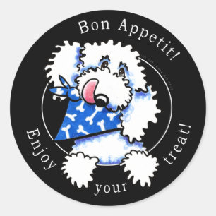 Dog Bon Appetit! Leckereien für Haustiere Runder Aufkleber