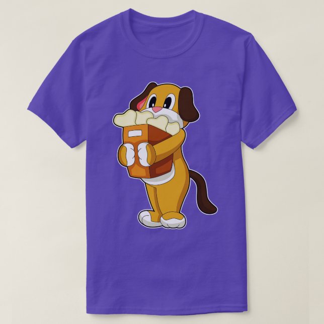 Dog Bone Einkaufstasche T-Shirt (Design vorne)