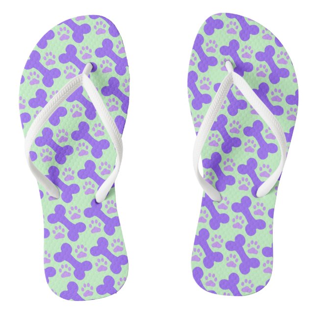 Dog Bone & Paw Flip Flops (Fußbett)
