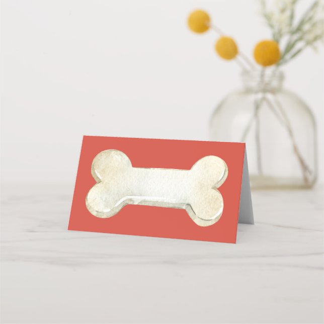 Dog Bone Platzkarte (Vorderseite)