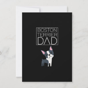Dog Boston Terrier Vater Mens I Liebe Niedlich Fun Dankeskarte