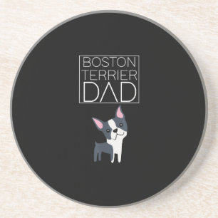 Dog Boston Terrier Vater Mens I Liebe Niedlich Fun Getränkeuntersetzer
