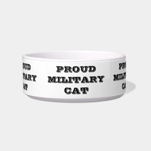 Dog Bowl Proud Military Cat Napf