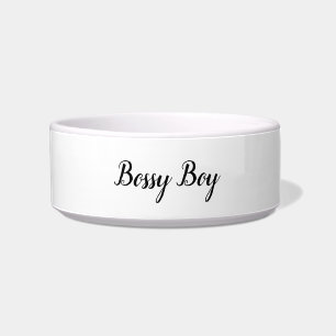 DOG BOWL The Bossy Boy Design Napf