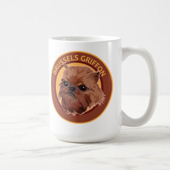 Dog Brussels Griffon Kaffeetasse (Rechts)