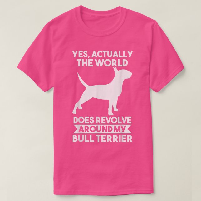 Dog Bull Terrier T - Shirt (Design vorne)