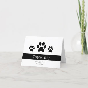 Dog Business Vielen Dank Anmerkungen Dankeskarte