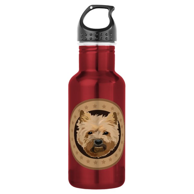Dog Cairn Terrier Trinkflasche (Vorderseite)